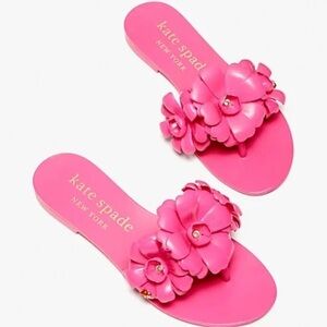 Kate Spade Fuchsia Floral Slides